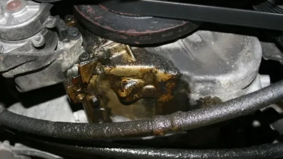 Engine oil leak